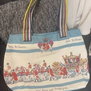 Joules Britannia “For Queen and Country” Tote Bag New With Tags